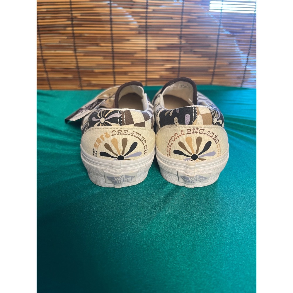 Vans Classic Slip-On Divine Energy Patchwork Floral Tan Brown Womens 7.5 Mens 6 - Picture 3 of 6